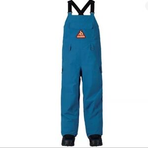 Burton Kids Blue Ski Snowboard Bibs Sz L